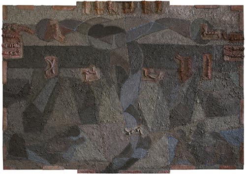 VLADIMIR OPARA.The Crucifixion. 2005, oil on canvas, 130 х 180 sm. Fragments.